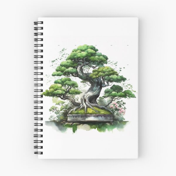 Item preview, Ancient Bonsai Tree Watercolor Zen Botanical designed and sold by EchoWave11.
