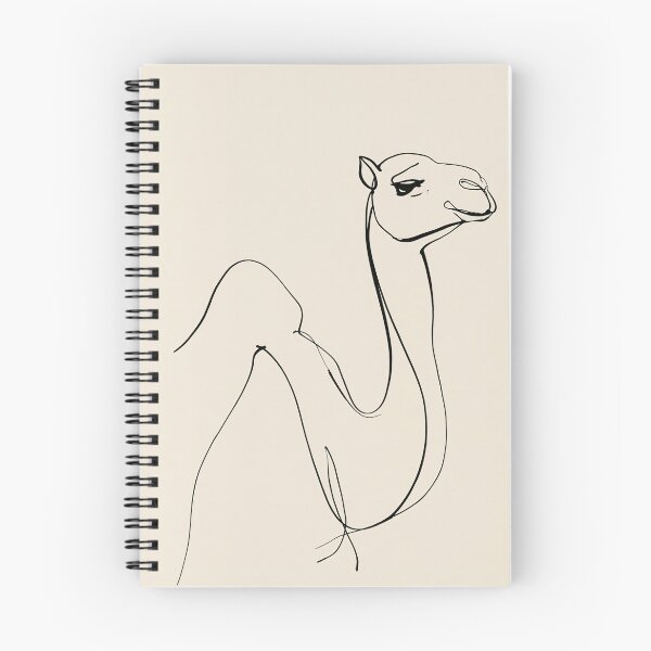Artikelvorschau, Minimalistische Kamel-Linienzeichnung entworfen und verkauft von lautir.