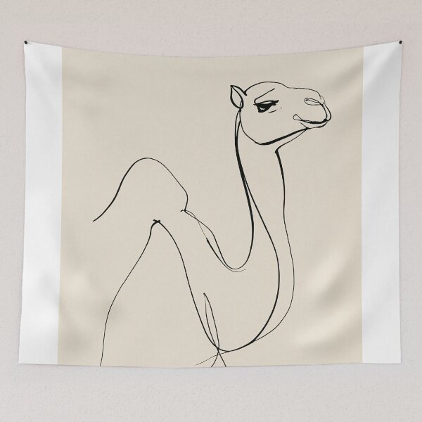 Item preview, Minimalist Camel Line Drawing designed and sold by lautir.