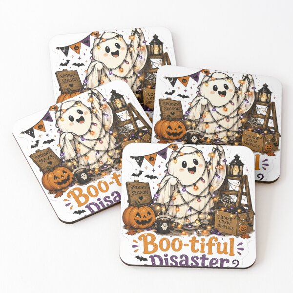 Item preview, Boo-tiful Disaster – Cute Ghost Halloween Funny Retro Cartoon designed and sold by NarpLTD.