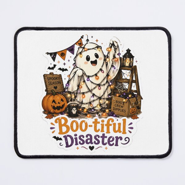 Item preview, Boo-tiful Disaster – Cute Ghost Halloween Funny Retro Cartoon designed and sold by NarpLTD.