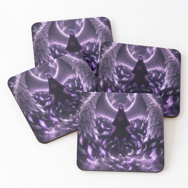 Item preview, Dark Angel Silhouette | Purple Lightning Fantasy designed and sold by BHOWMIK STORE.