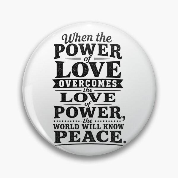 Item preview, Power of Love Peace Quote - Vintage Typography Design designed and sold by ShineEyePirate.