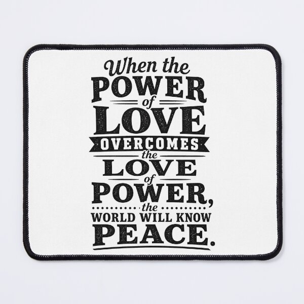 Item preview, Power of Love Peace Quote - Vintage Typography Design designed and sold by ShineEyePirate.