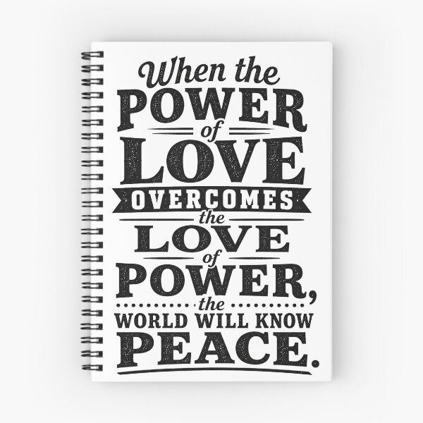 Item preview, Power of Love Peace Quote - Vintage Typography Design designed and sold by ShineEyePirate.