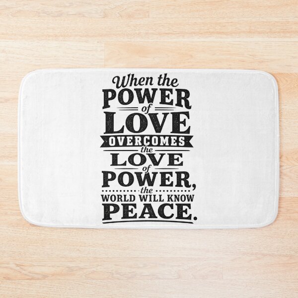 Item preview, Power of Love Peace Quote - Vintage Typography Design designed and sold by ShineEyePirate.