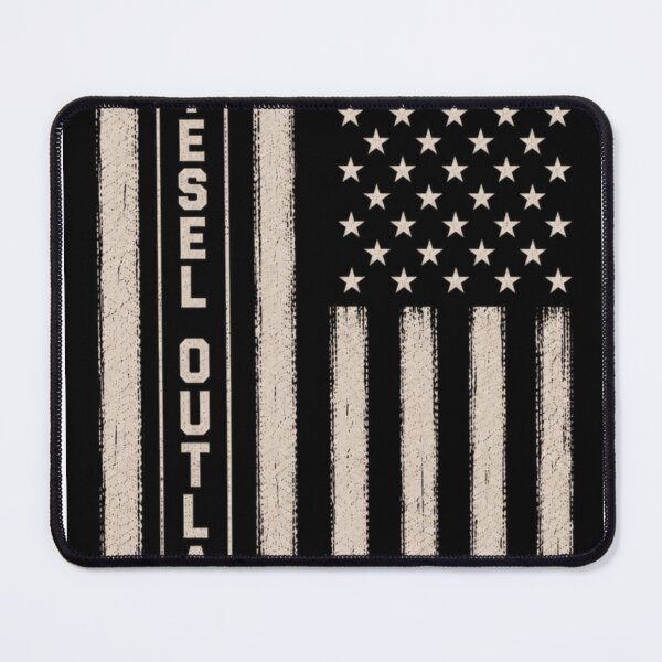 Item preview, Diesel Outlaw Distressed American Flag | Vertical Vintage Patriotic Diesel Trucker T-Shirt designed and sold by Diesel outlaw .
