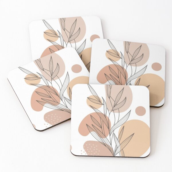 Item preview, Modern Boho Botanical Leaf Line Art designed and sold by NNCollection.