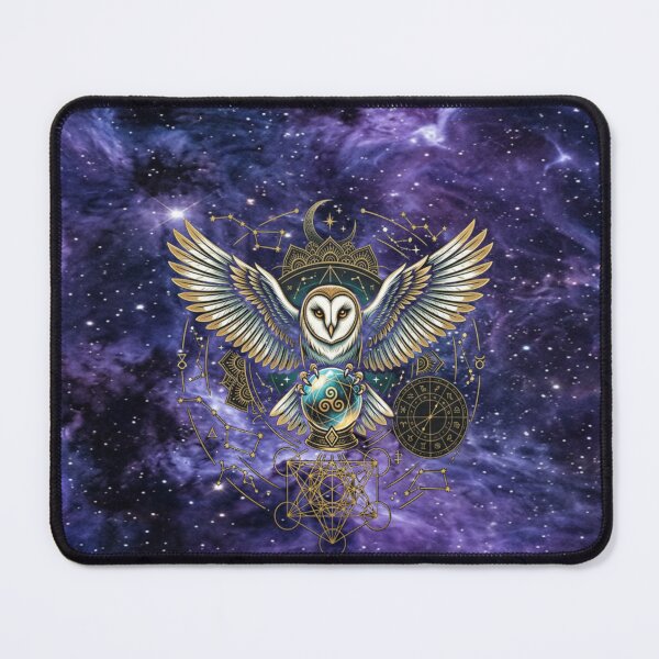 Item preview, Celestial Barn Owl & Sacred Geometry Nebula Case designed and sold by HuNDefii.