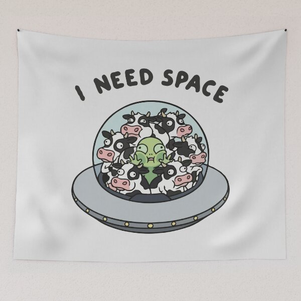 Item preview,  Overload Overcrowded UFO Abduction Regret I Need Space designed and sold by Gkinoki.