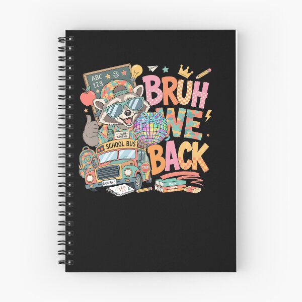 Item preview, Bruh We Back Raccoon Kids Back To School designed and sold by KroghDs.