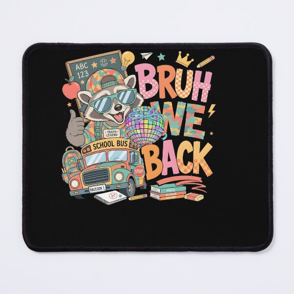 Item preview, Bruh We Back Raccoon Kids Back To School designed and sold by KroghDs.