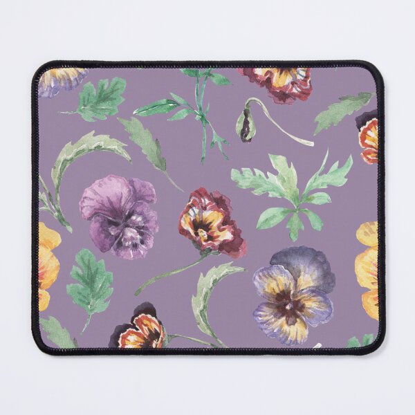 Item preview, Watercolor Pansy Floral Seamless Pattern designed and sold by minbadesign.