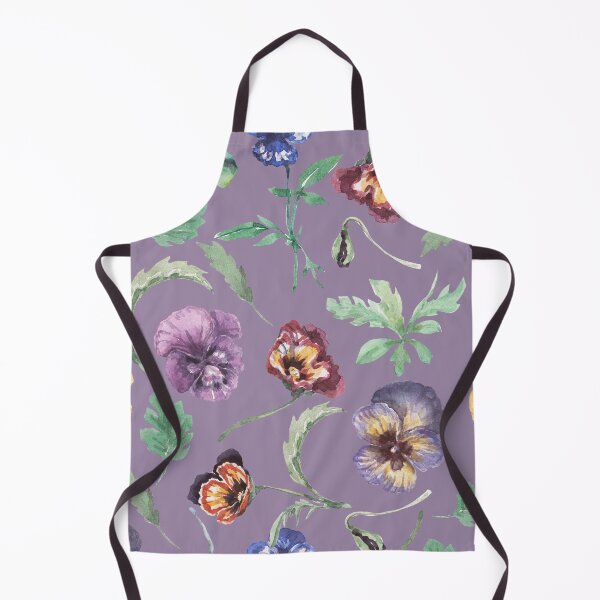 Item preview, Watercolor Pansy Floral Seamless Pattern designed and sold by minbadesign.