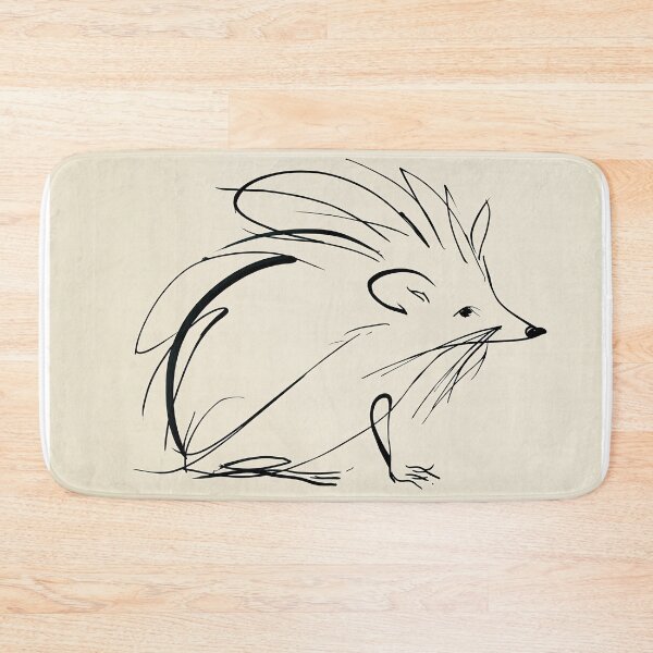 Item preview, Minimalist Hedgehog Sketch designed and sold by lautir.