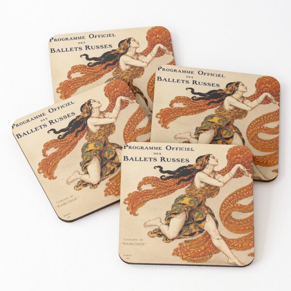 Item preview, Ballets Russes production of Narcisse byt Léon Bakst Ballets Russes Art Nouveau Dancer Print for Vintage Art Lovers-  designed and sold by RickE.