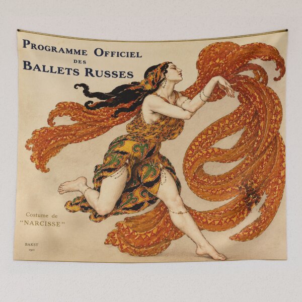 Item preview, Ballets Russes production of Narcisse byt Léon Bakst Ballets Russes Art Nouveau Dancer Print for Vintage Art Lovers-  designed and sold by RickE.