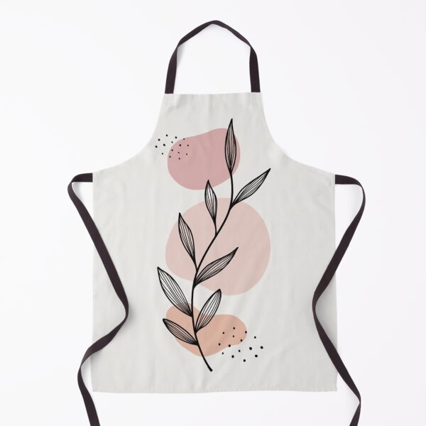 Item preview, Minimalist Boho Leaf Line Art Blush Pink designed and sold by NNCollection.