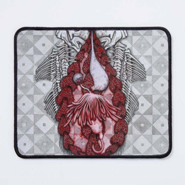 Item preview, Symmetrical Gothic Fish Skeleton Portrait designed and sold by BoneAndWeave.