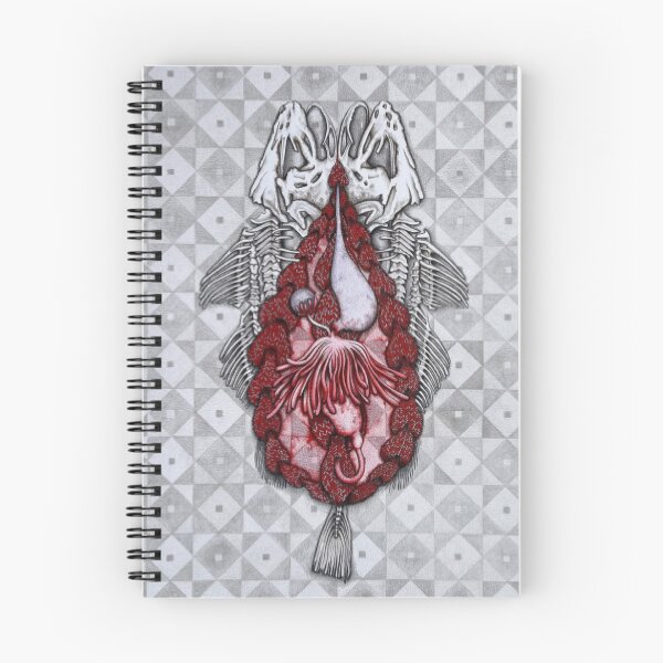 Item preview, Symmetrical Gothic Fish Skeleton Portrait designed and sold by BoneAndWeave.