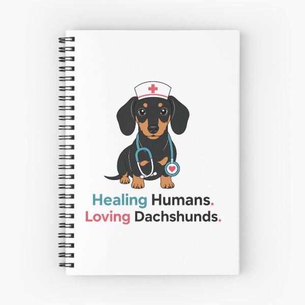 Item preview, Healing Humans Loving Dachshunds Nurse designed and sold by Sujka.