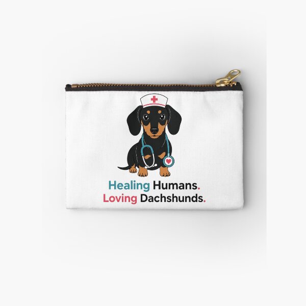 Item preview, Healing Humans Loving Dachshunds Nurse designed and sold by Sujka.