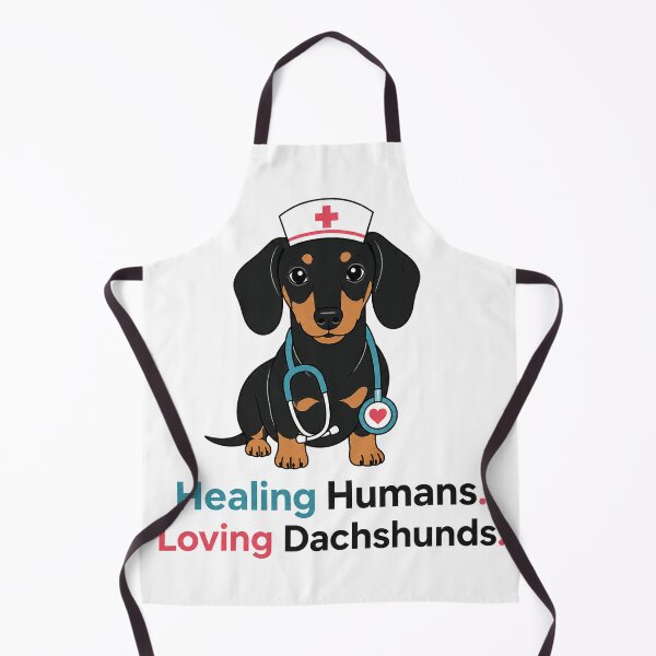 Item preview, Healing Humans Loving Dachshunds Nurse designed and sold by Sujka.