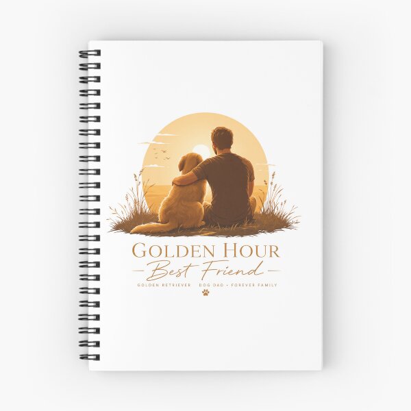 Item preview, Golden Hour Best Friend Golden Retriever Dog Dad T-Shirt designed and sold by Ashley critters.