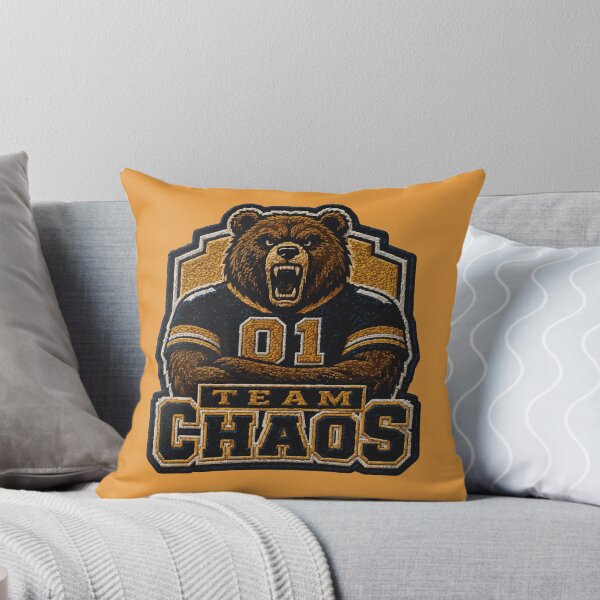 Item preview, Team Chaos Varsity Bear Mascot T-Shirt | Embroidered Patch Style Sports Parody Jersey for Game Day designed and sold by AbderraimArt.