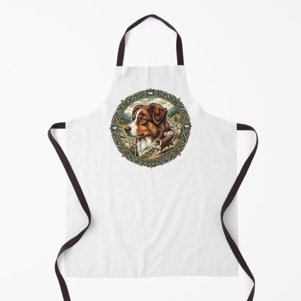 Item preview, Australian Shepherd dog portrait designed and sold by Motivburg.