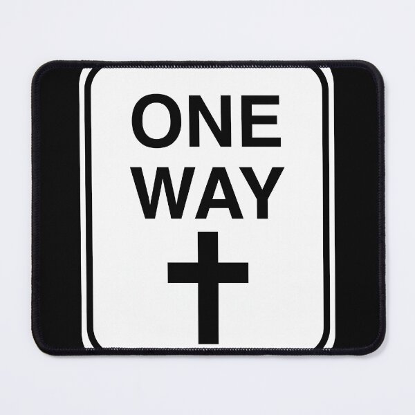 Item preview, One Way Christian Cross Road Sign designed and sold by Kuzmier.