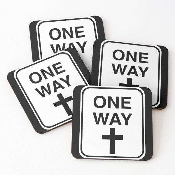 Item preview, One Way Christian Cross Road Sign designed and sold by Kuzmier.