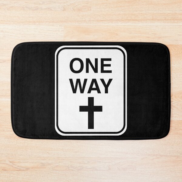 Item preview, One Way Christian Cross Road Sign designed and sold by Kuzmier.