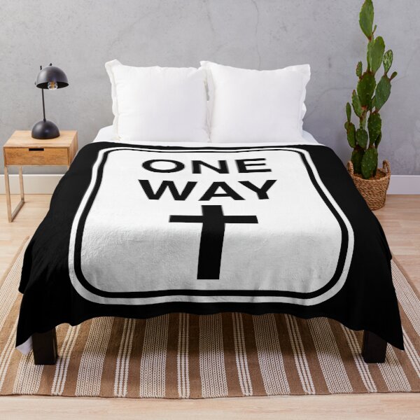 Item preview, One Way Christian Cross Road Sign designed and sold by Kuzmier.