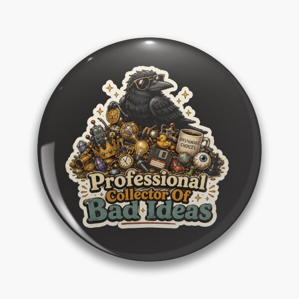 Item preview, Professional Collector Of Bad Ideas – Funny Crow Retro Cartoon designed and sold by NarpLTD.
