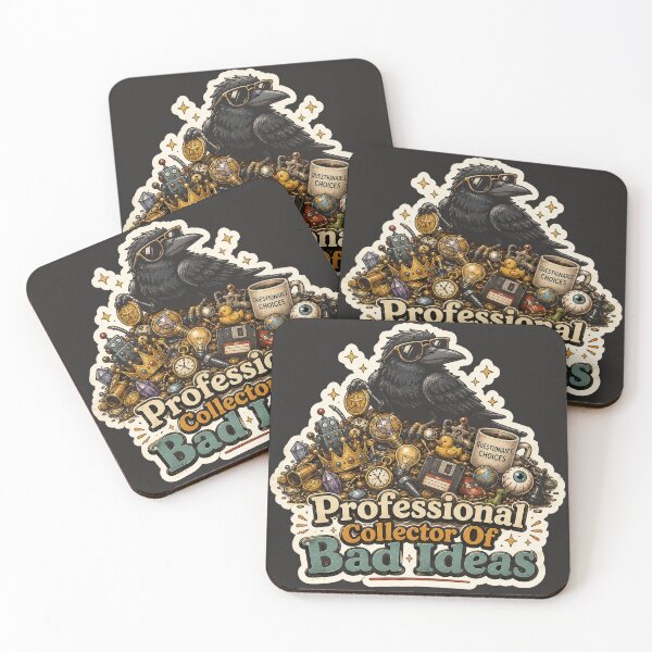 Item preview, Professional Collector Of Bad Ideas – Funny Crow Retro Cartoon designed and sold by NarpLTD.