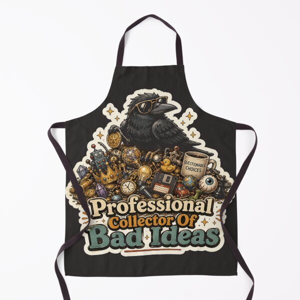 Item preview, Professional Collector Of Bad Ideas – Funny Crow Retro Cartoon designed and sold by NarpLTD.