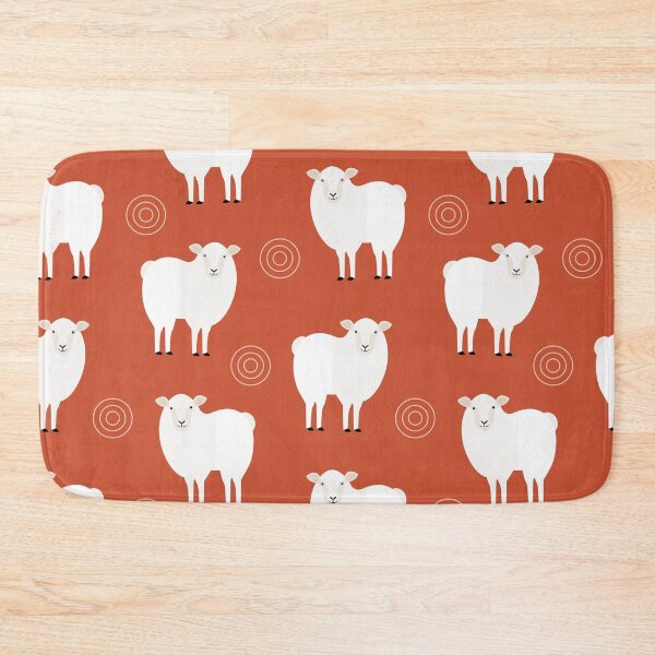 Item preview, Sheep on red designed and sold by reneesillus.