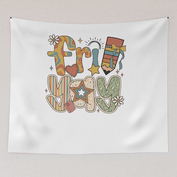 Item preview, Retro School Friyay Doodle Letters Cute Teacher designed and sold by KroghDs.