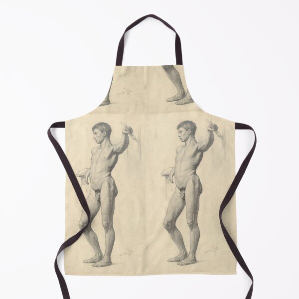 Item preview, Standing Male Nude Academic Pencil Study designed and sold by artofuniverse.