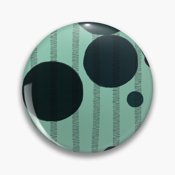 Item preview, Abstract composition with dark green bubbles and disrupted stripes 86 designed and sold by StefanStudioArt.