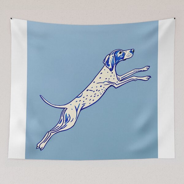 Item preview, Leaping German Shorthaired Pointer Illustration designed and sold by lautir.