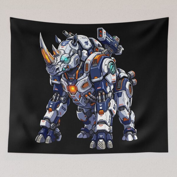 Item preview, Mecha Rhino Cybernetic Robot Beast designed and sold by Rexusstain.