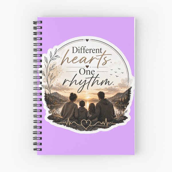 Item preview, Different Hearts One Rhythm - Family Sunset Mountain Sticker designed and sold by Scro-Ciob-Shop.