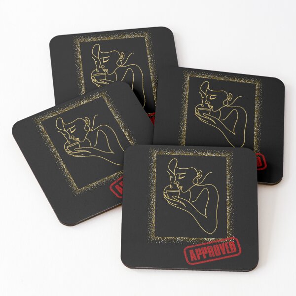 Item preview, Glamour Assertive Woman Coffee Art Approved designed and sold by Exactly Studio.