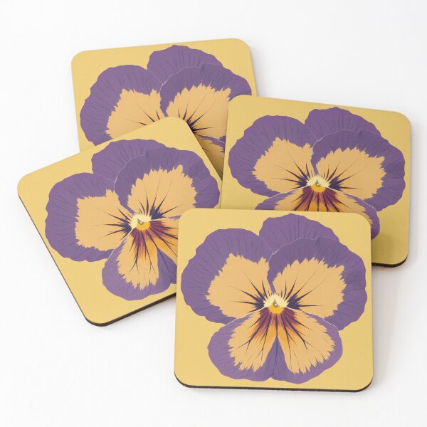 Item preview, Purple and Yellow Pansy Botanical Illustration designed and sold by minbadesign.