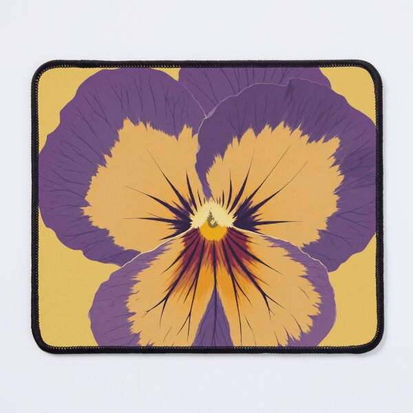 Item preview, Purple and Yellow Pansy Botanical Illustration designed and sold by minbadesign.