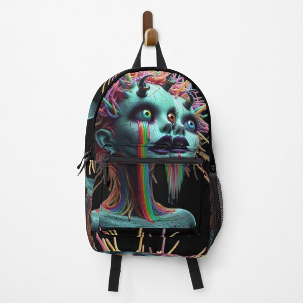 Item preview, Two-Faced Rainbow Abyss – Uncanny Gemini Monster Doll designed and sold by LujziWorld.
