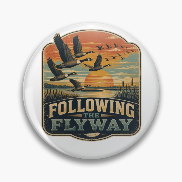 Item preview, Following the Flyway – Vintage Migratory Bird Watching T-Shirt designed and sold by MJ-by-Dharan.