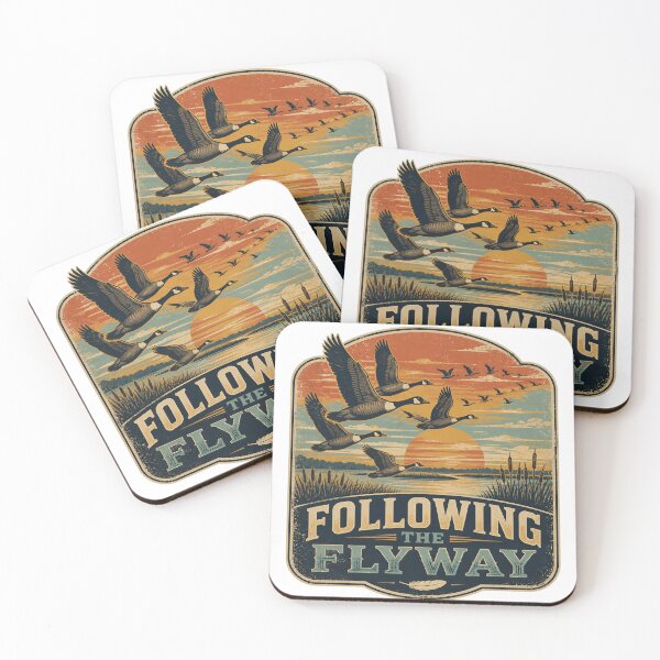 Item preview, Following the Flyway – Vintage Migratory Bird Watching T-Shirt designed and sold by MJ-by-Dharan.
